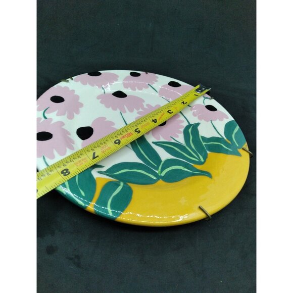 Vtg. North Carolina Artist Lisette Hasbun Decorative Hanging Floral Plate 8.25" - Picture 5 of 12